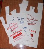 Plastic Quality Shopping T_Shirt Simple Design Bag